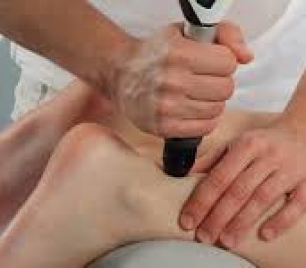 Shockwave Treatment on ankle
